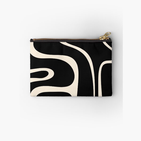 Item preview, Copacetic Retro Abstract Black and Almond Cream designed and sold by kierkegaard.