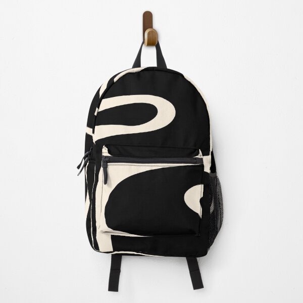 Item preview, Copacetic Retro Abstract Black and Almond Cream designed and sold by kierkegaard.