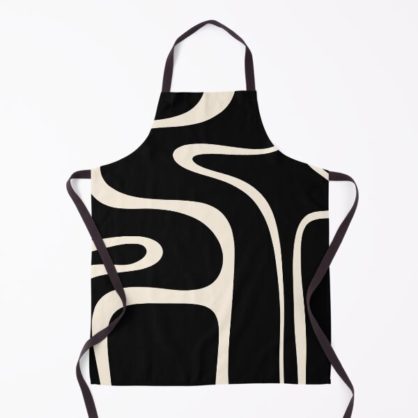 Item preview, Copacetic Retro Abstract Black and Almond Cream designed and sold by kierkegaard.