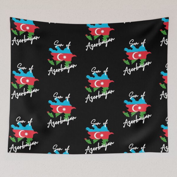 Item preview, Son of Azerbaijan Map Flag designed and sold by NovawayDirect.