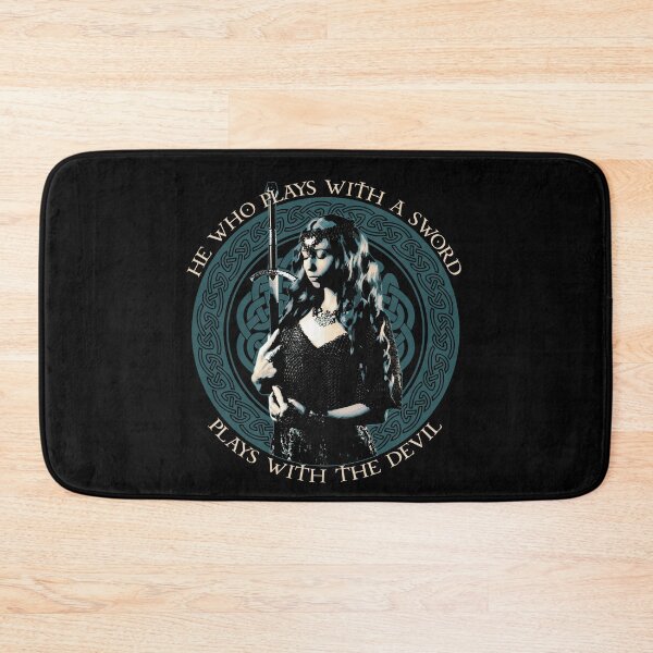 Item preview, He Who Plays With a Sword, Traditional Celtic Proverb Female Warrior Design, Celtic Gifts designed and sold by Proverbial Wisdom Design.