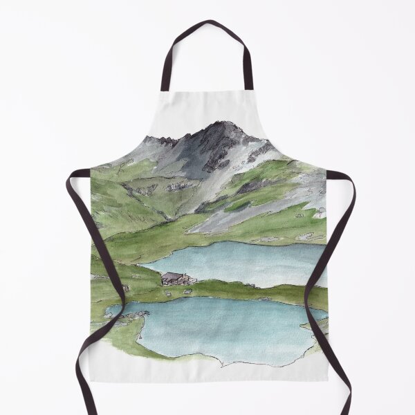 Item preview, Angelus Hut - Lake Angelus Watercolour designed and sold by Tom Napper Design.