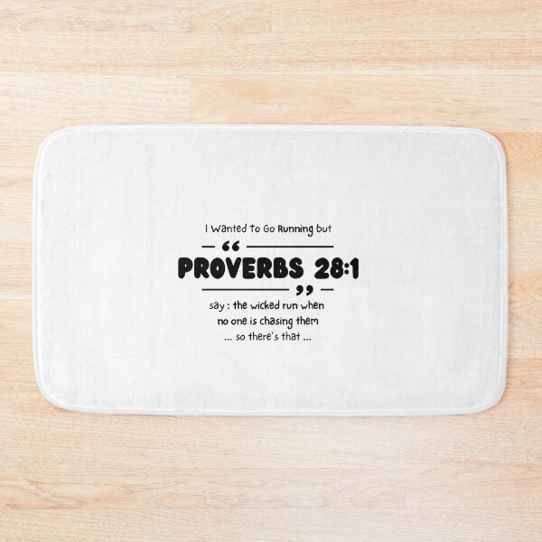 Item preview, I Wanted To Go Running, Proverbs 28:1 designed and sold by SoonSeen.