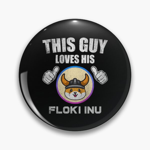 Item preview, This Guy Loves His Floki Inu Coin Valentine Crypto Token Blockchain Wallet designed and sold by EarlineCormier.
