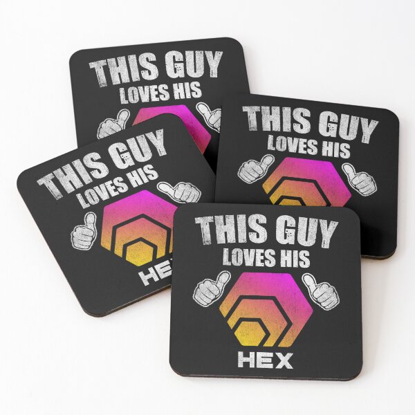 Item preview, This Guy Loves His HEX Coin Valentine Crypto Token Blockchain Wallet designed and sold by EarlineCormier.