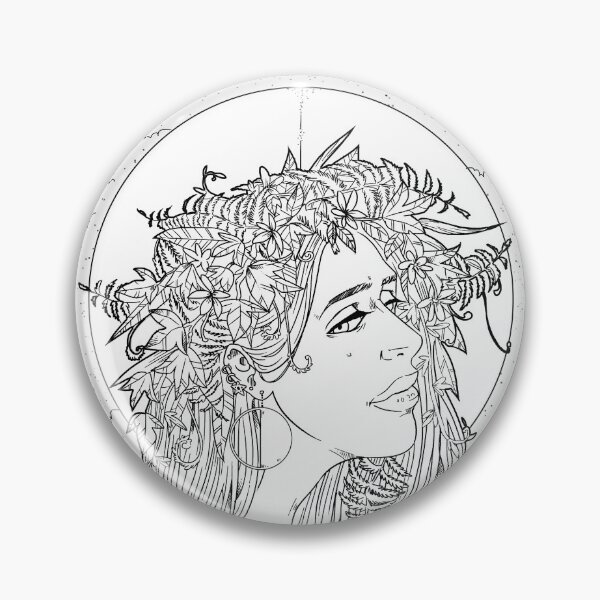 Item preview, Lineart Third-quarter moon - witchcraft wicca altar decoration designed and sold by CuriosumArt.