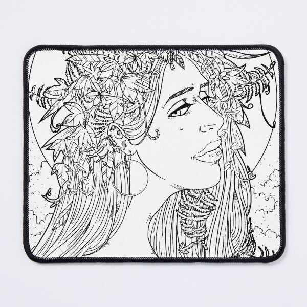 Item preview, Lineart Third-quarter moon - witchcraft wicca altar decoration designed and sold by CuriosumArt.