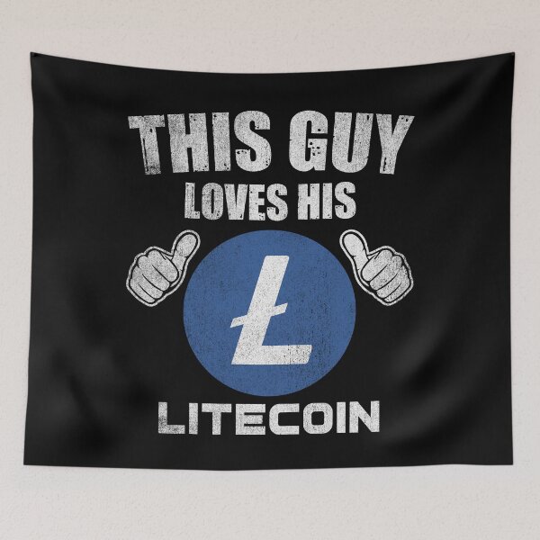 Item preview, This Guy Loves His Litecoin LTC Coin Valentine Crypto Token Blockchain Wallet designed and sold by EarlineCormier.