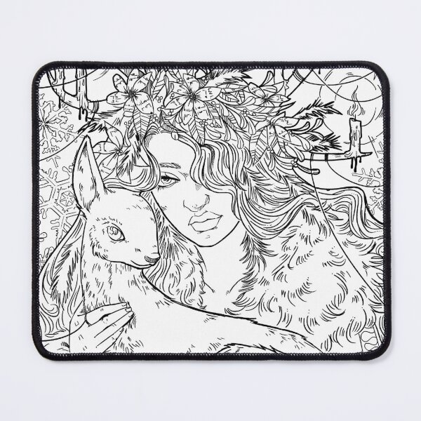 Item preview, Lineart Sabbath Yule -  witchcraft wicca altar decoration designed and sold by CuriosumArt.