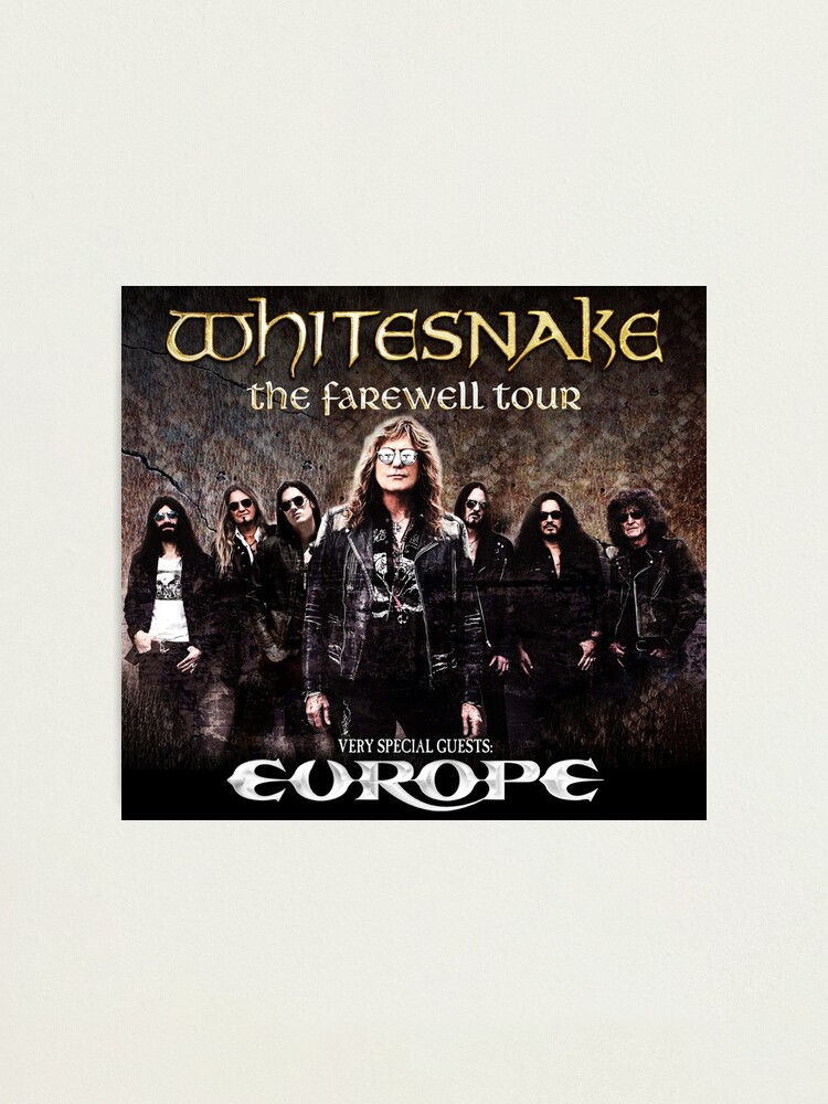 "whitesnake The Farewell Tour 2022 Dinari" Photographic Print By ...