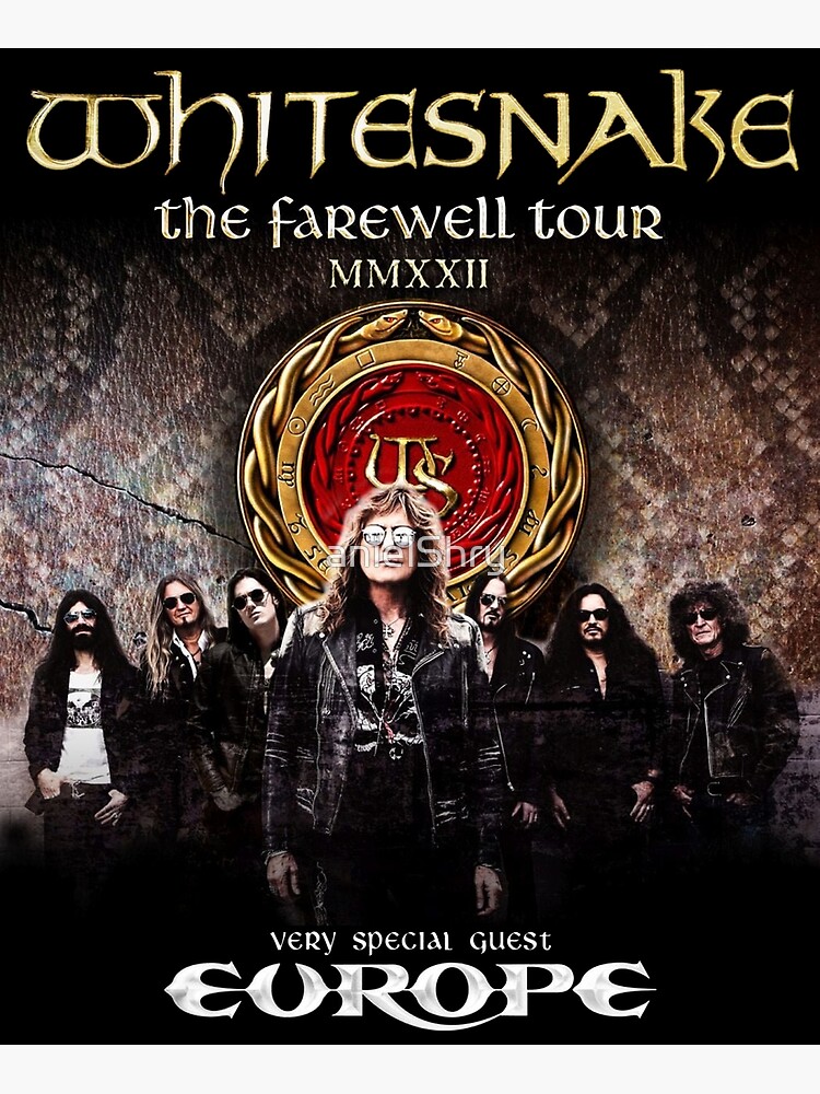 "whitesnake Farewell Tour 2022 Dinari" Poster For Sale By AnielShry ...