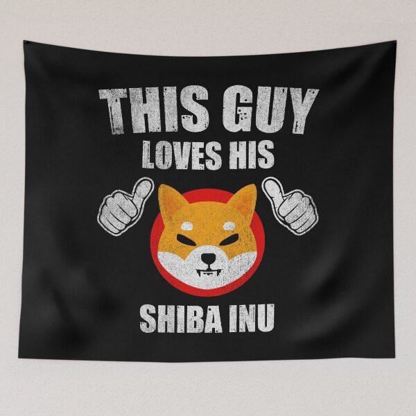 Item preview, This Guy Loves His Shiba Inu SHIB Coin Valentine Crypto Token Blockchain Wallet designed and sold by EarlineCormier.