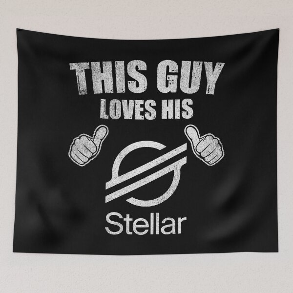 Item preview, This Guy Loves His Stellar XLM Coin Valentine Crypto Token Blockchain Wallet designed and sold by EarlineCormier.