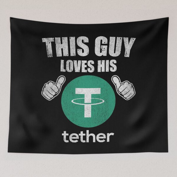 Item preview, This Guy Loves His Tether USDT Coin Valentine Crypto Token Blockchain Wallet designed and sold by EarlineCormier.
