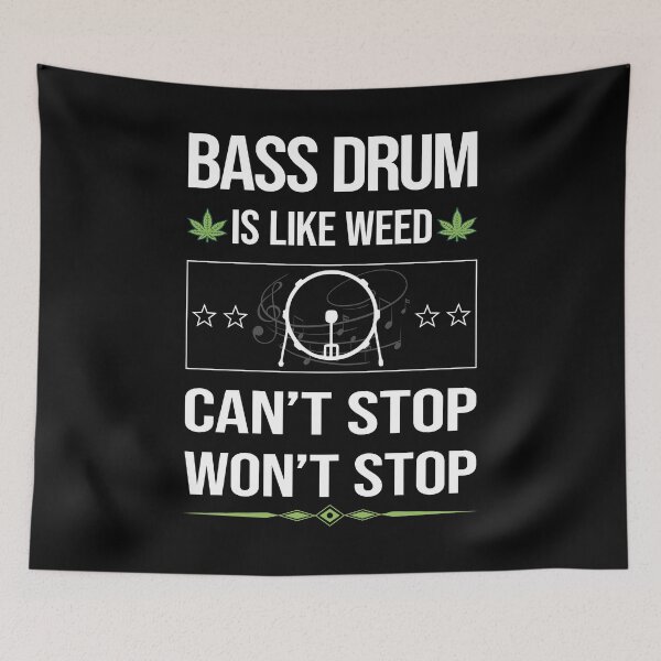 Item preview, Funny Can't Stop Bass Drum designed and sold by ArydeaNoriega.