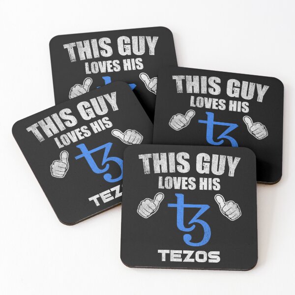 Item preview, This Guy Loves His Tezos XTZ Coin Valentine Crypto Token Blockchain Wallet designed and sold by EarlineCormier.