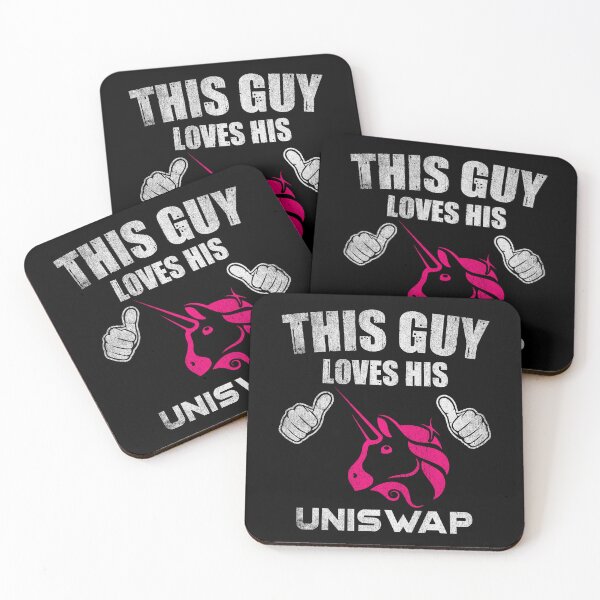 Item preview, This Guy Loves His Uniswap UNI Coin Valentine Crypto Token Blockchain Wallet designed and sold by EarlineCormier.