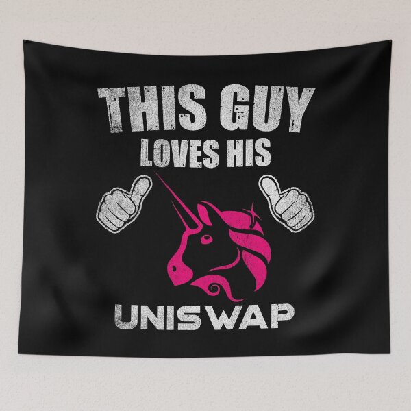 Item preview, This Guy Loves His Uniswap UNI Coin Valentine Crypto Token Blockchain Wallet designed and sold by EarlineCormier.
