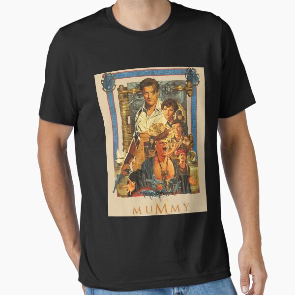 Item preview, Brendan, Fraser poster- the Mummy Essential T-Shirt.png designed and sold by Vickiaymack.