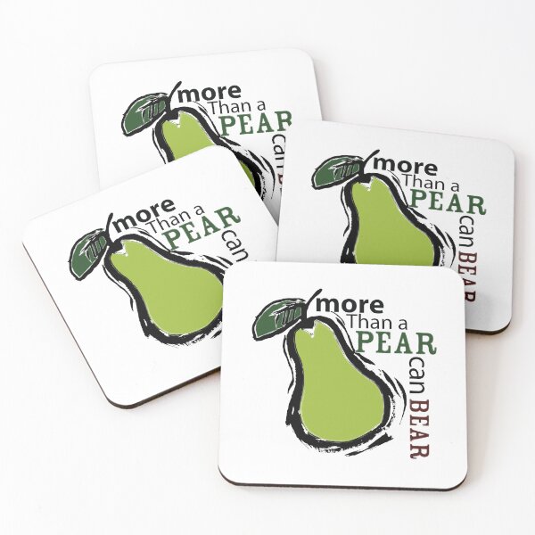 Item preview, Cute Colourful Fruit Design A Green Pear with a Funny Saying and Quote designed and sold by DappleDesign.