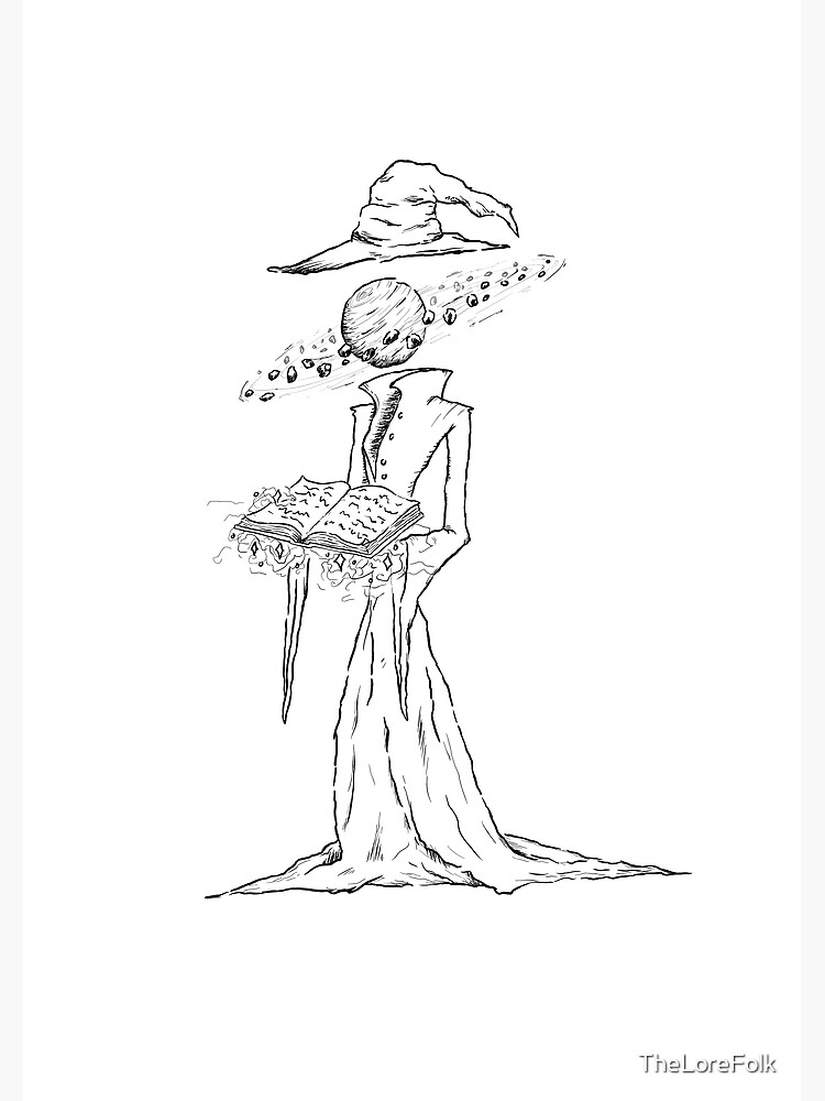 "Saturn Witch (black)" Poster for Sale by TheLoreFolk Redbubble