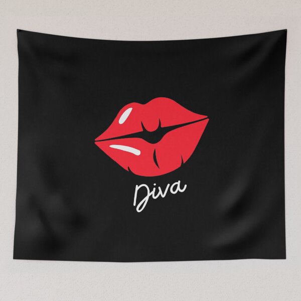 Item preview, Diva Red Lipstick Kiss - Cute designed and sold by Dip-Art.