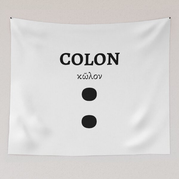 Item preview, colon symbol ancient greek double dot designed and sold by EnjoyLifeMerch.