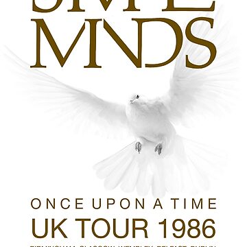 Artwork thumbnail, Simple Minds - Once Upon A Time UK Tour 1986 by Minds Design