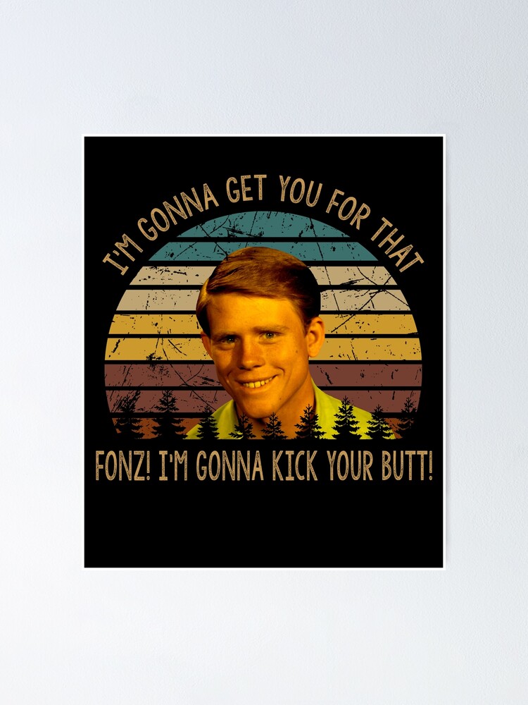 "Richie Cunningham character graphic" Poster by RaCunha2100 Redbubble