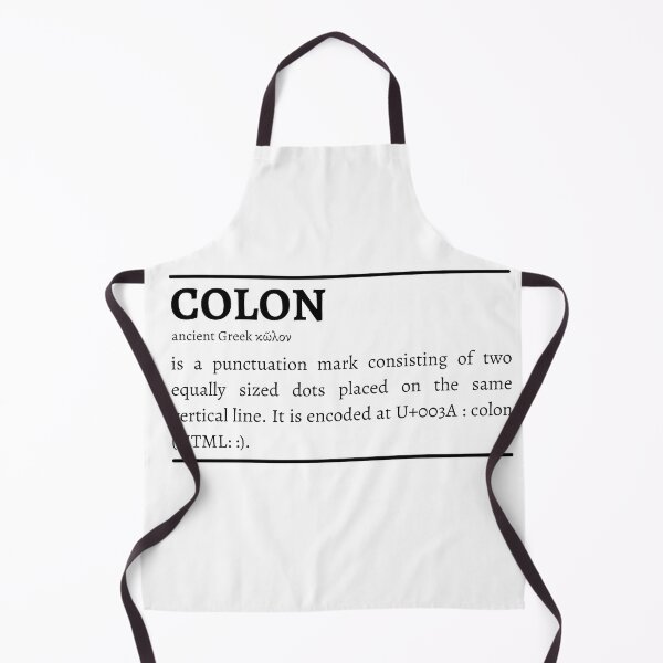 Item preview, Colon symbol definition and meaning designed and sold by EnjoyLifeMerch.