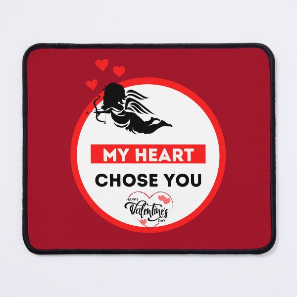 Item preview, MY HEART CHOSE YOU - Cupid HAPPY VALENTINE'S DAY designed and sold by OMdesign10.