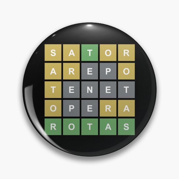 Item preview, Sator Square Wordle style designed and sold by Bardly-Legal.