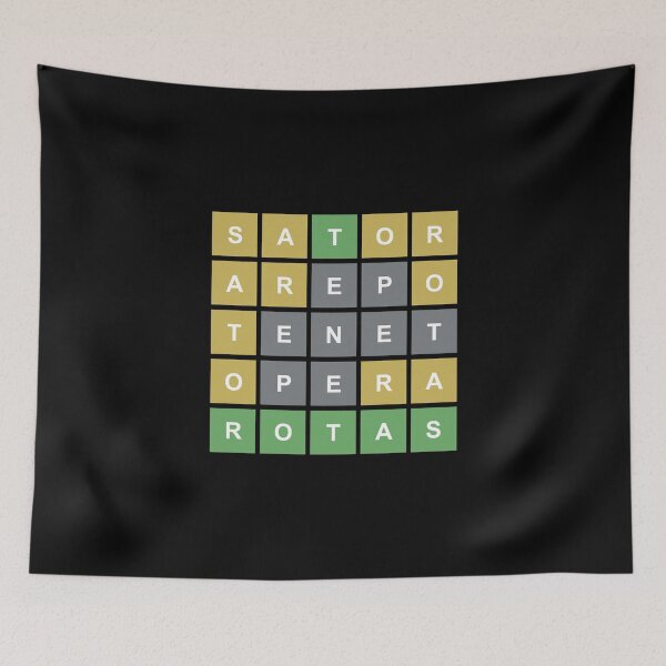 Item preview, Sator Square Wordle style designed and sold by Bardly-Legal.