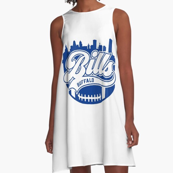 Ladies Buffalo Bills Dress, Bills Cheer Skirt, Dress Jersey