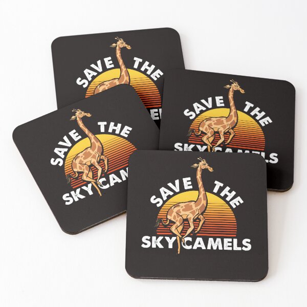 Item preview, Save The Sky Camels Giraffe Wildlife Wilderness Safari Zoo designed and sold by TomGiantDesigns.