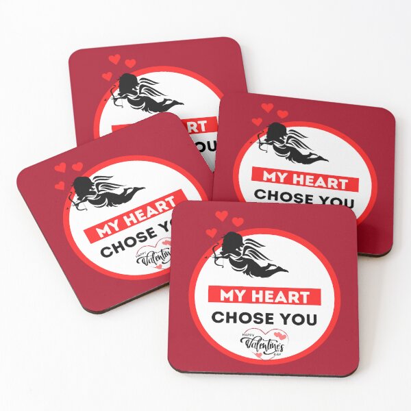 Item preview, MY HEART CHOSE YOU - Cupid HAPPY VALENTINE'S DAY designed and sold by OMdesign10.
