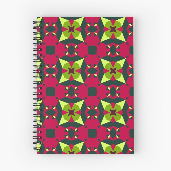 Item preview, An illustration of green and pink red toned geometric seamless pattern designed and sold by tabishere.
