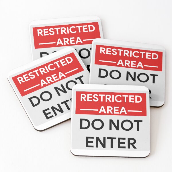 Item preview, Restricted Area | Do Not Enter designed and sold by Wortelsap.