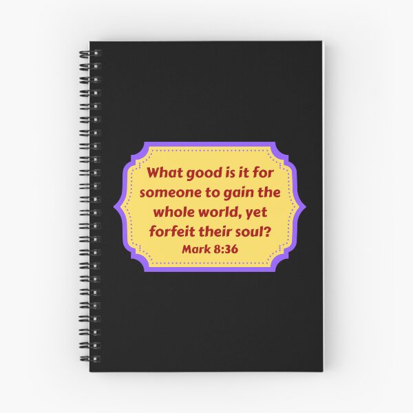Item preview, Bible Verse Mark 8:36 designed and sold by Prayingwarrior.