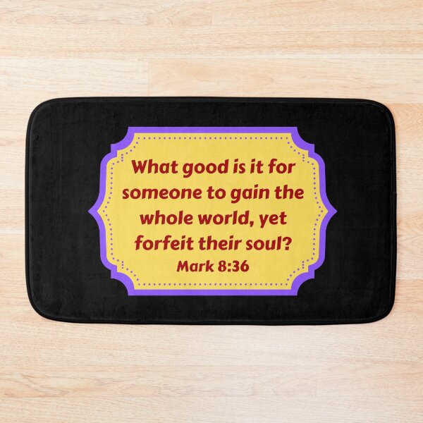 Item preview, Bible Verse Mark 8:36 designed and sold by Prayingwarrior.