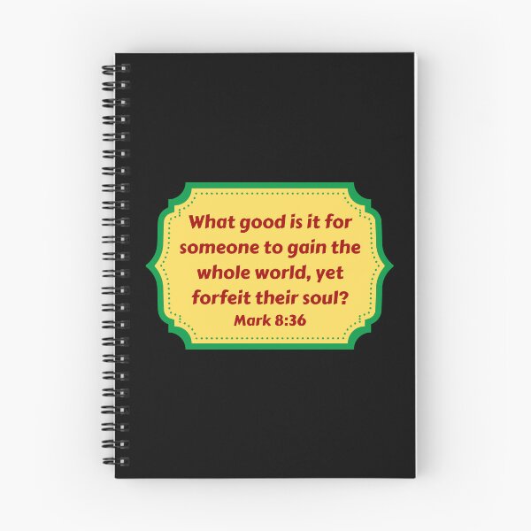 Item preview, Bible Verse Mark 8:36 designed and sold by Prayingwarrior.