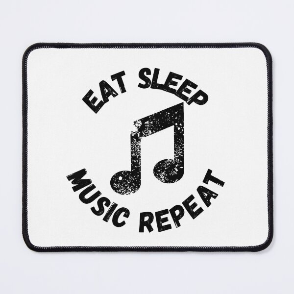 Item preview, Eat Sleep Music Repeat Quaver Distressed Grunge Effect designed and sold by LuckyKermit.