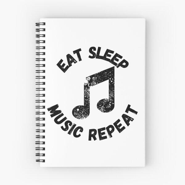 Item preview, Eat Sleep Music Repeat Quaver Distressed Grunge Effect designed and sold by LuckyKermit.