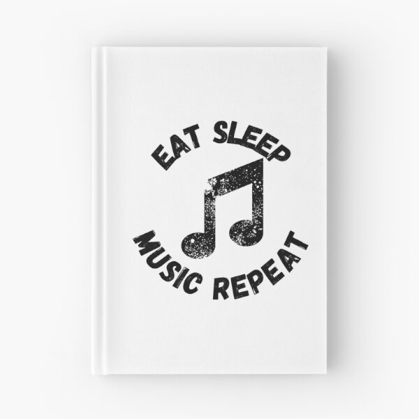 Item preview, Eat Sleep Music Repeat Quaver Distressed Grunge Effect designed and sold by LuckyKermit.