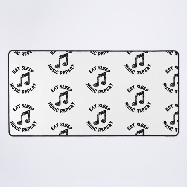 Item preview, Eat Sleep Music Repeat Quaver Distressed Grunge Effect designed and sold by LuckyKermit.