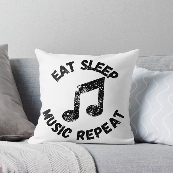 Item preview, Eat Sleep Music Repeat Quaver Distressed Grunge Effect designed and sold by LuckyKermit.