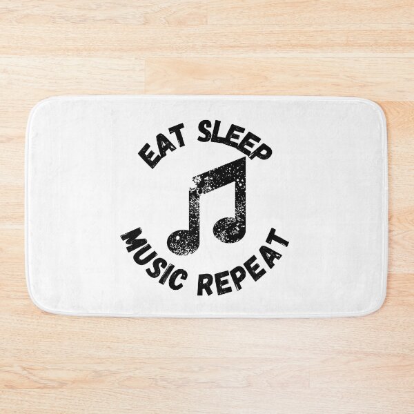 Item preview, Eat Sleep Music Repeat Quaver Distressed Grunge Effect designed and sold by LuckyKermit.