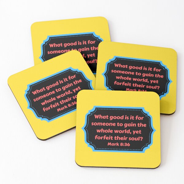 Item preview, Bible Verse Mark 8:36 designed and sold by Prayingwarrior.