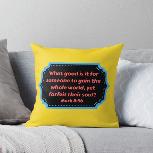 Item preview, Bible Verse Mark 8:36 designed and sold by Prayingwarrior.