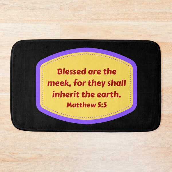 Item preview, Bible Verse Matthew 5:5 designed and sold by Prayingwarrior.